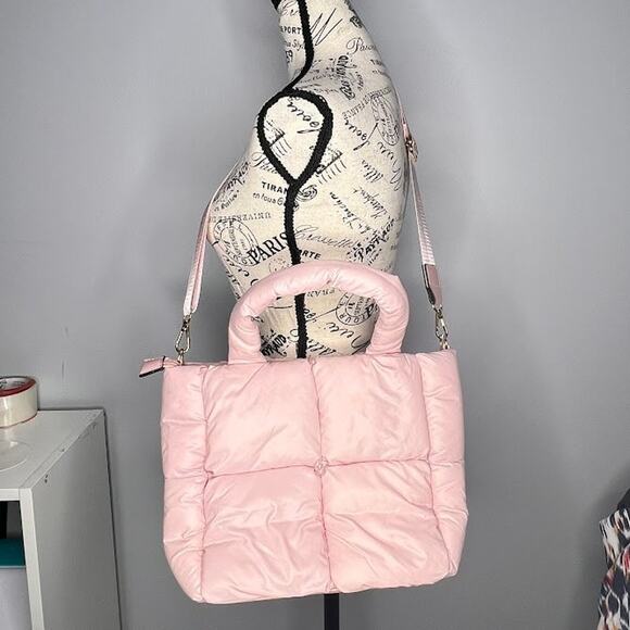 Jen & Co Brittany Puffer Tote/Satchel - Adjustable Strap, Zipper Closure - Picture 11 of 11